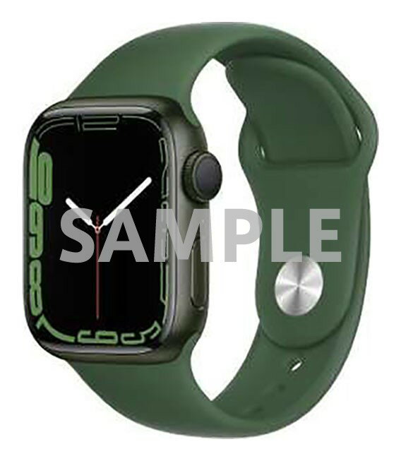 【中古】【安心保証】 Series7[41mm/GPS]アルミ グリーン Apple Watch