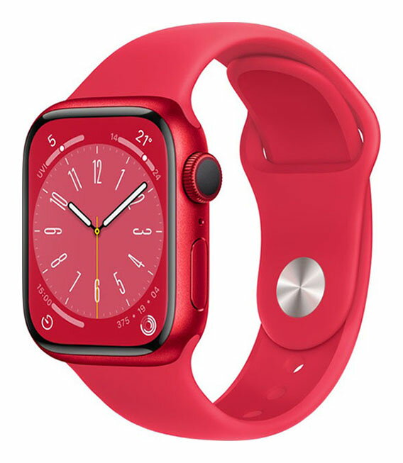 【中古】【安心保証】 Series8[41mm/GPS]アルミ レッド Apple Watch(2)