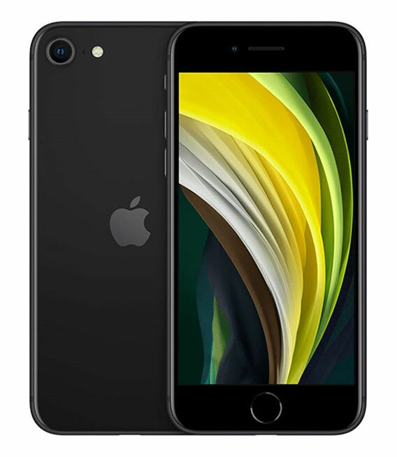 【中古】【安心保証】 iPhoneSE 第2世代[64GB] SIMフリー MHGP3J ブラック