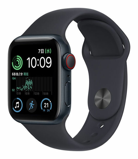 【中古】【安心保証】 SE 第2世代[40mm/セルラー]アルミ ミッドナイト Apple Watch