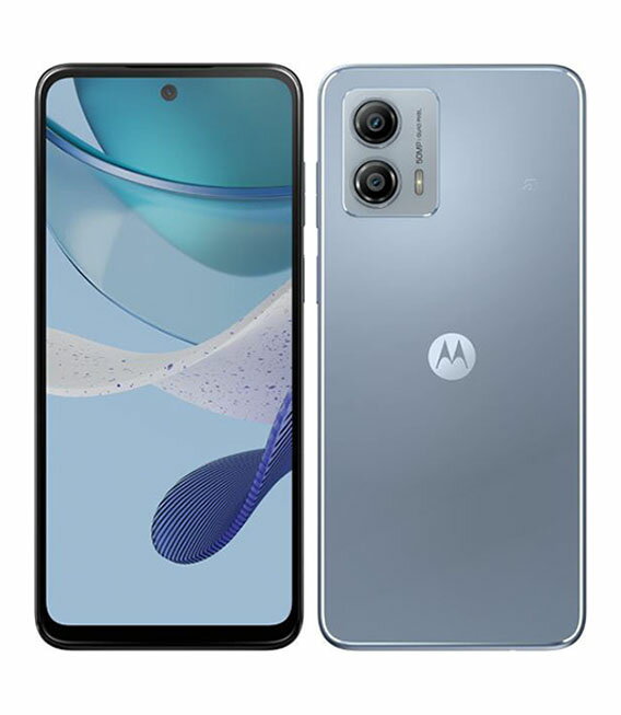 【中古】【安心保証】 moto g53y 5G[128GB/4GB] Y!mobile アークティックシルバー
