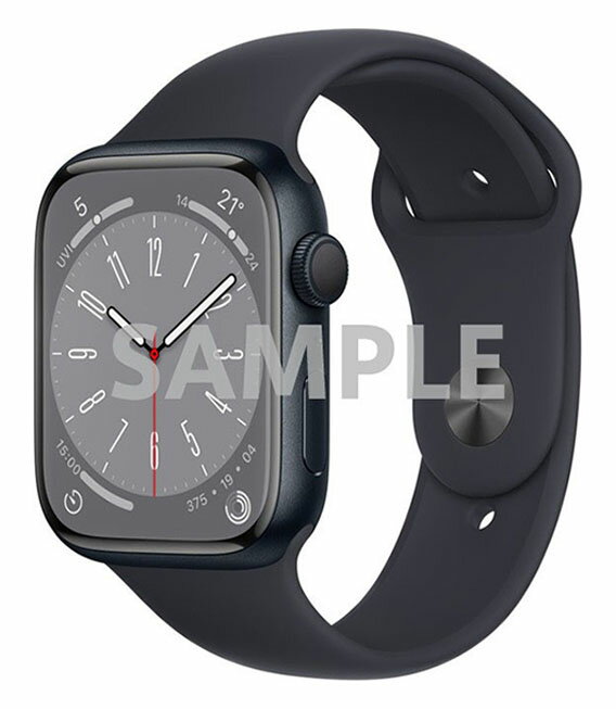 【中古】【安心保証】 Series8[45mm/GPS]アルミ ミッドナイト Apple Watch