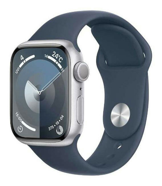 【中古】【安心保証】 Series9[41mm/GPS]アルミ シルバー Apple Watch