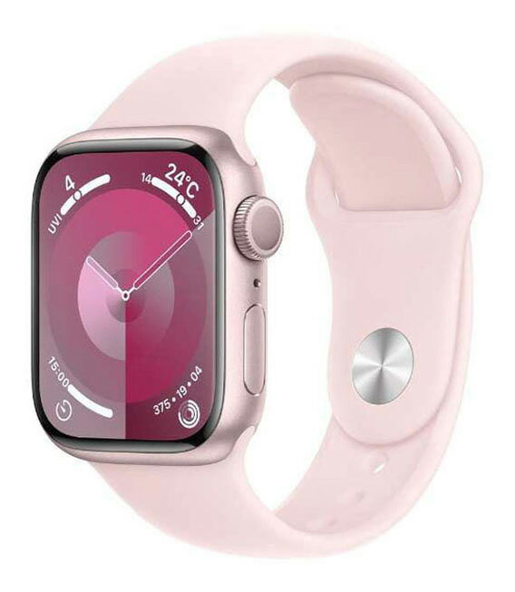 【中古】【安心保証】 Series9[41mm/GPS]アルミ ピンク Apple Watch