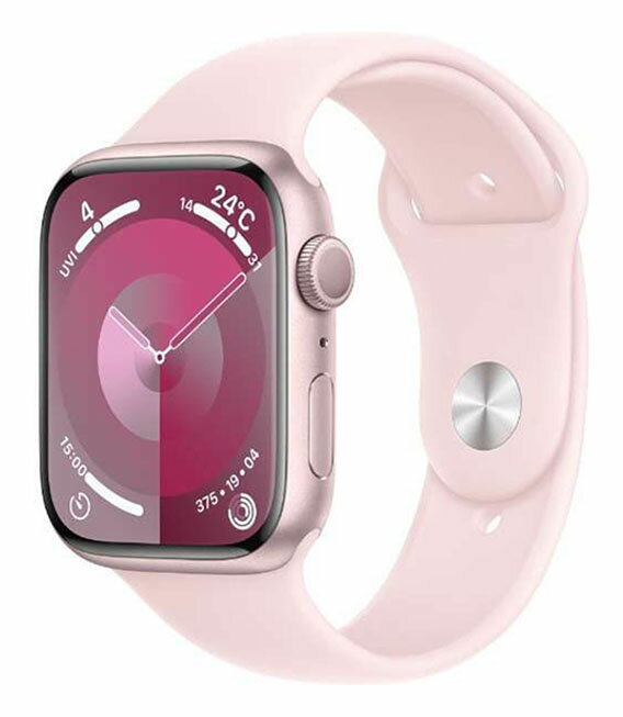 【中古】【安心保証】 Series9[45mm/GPS]アルミ ピンク Apple Watch