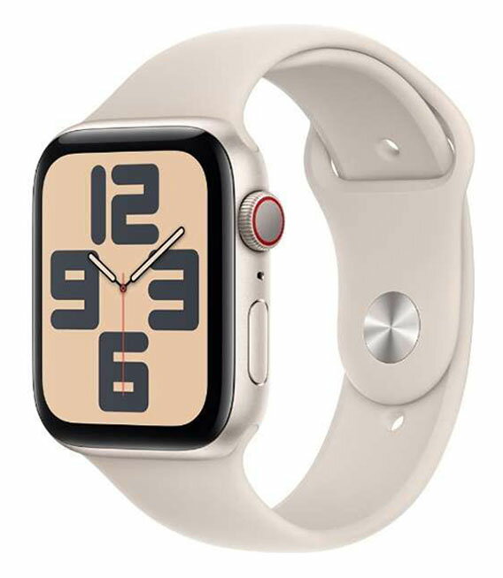 【中古】【安心保証】 SE 第2世代[44mm/セルラー]アルミ スターライト Apple Watch