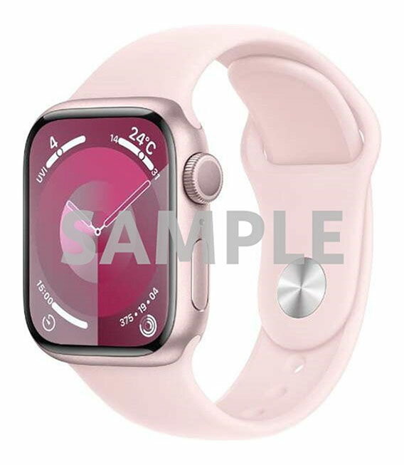 【中古】【安心保証】 Series9[41mm/GPS]アルミ ピンク Apple Watch