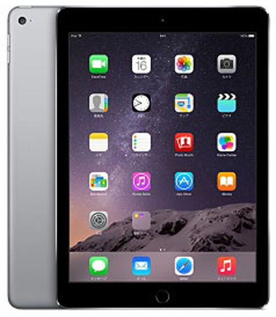 【中古】【安心保証】 iPad Air 9.7インチ 第2世代[64GB] セルラー SIMフリー スペースグレイ