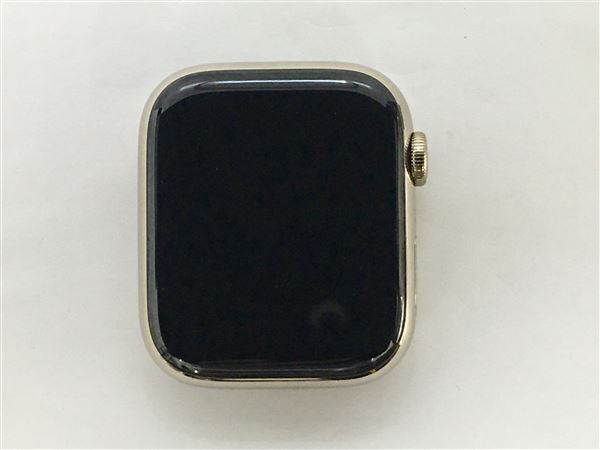 【中古】【安心保証】 バンド無 Series7[45mm/セルラー]ステンレス ゴールド Apple Watch