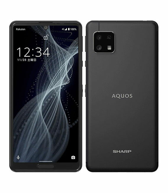 【中古】【安心保証】 AQUOS sense4 lite SH-RM15 64GB 楽天モバイル ブラック