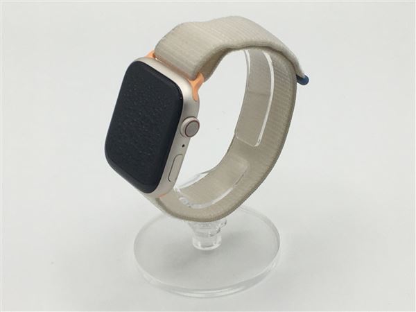 【中古】【安心保証】 Series9[45mm/セルラー]アルミ スターライト Apple Watch