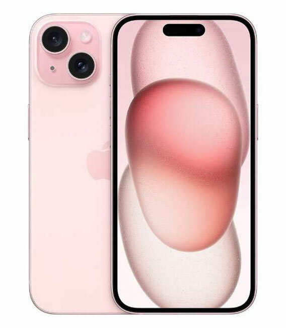 【中古】【安心保証】 iPhone15 Plus[256GB] au ピンク