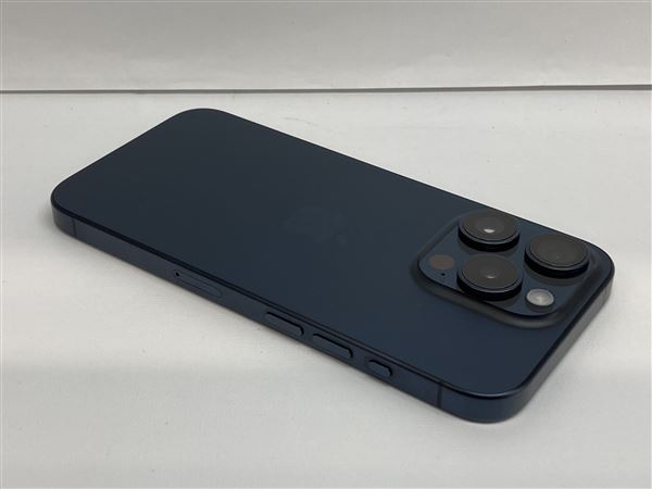 【中古】【安心保証】 iPhone15 Pro[256GB] au MTUG3J ブルーチタニウム