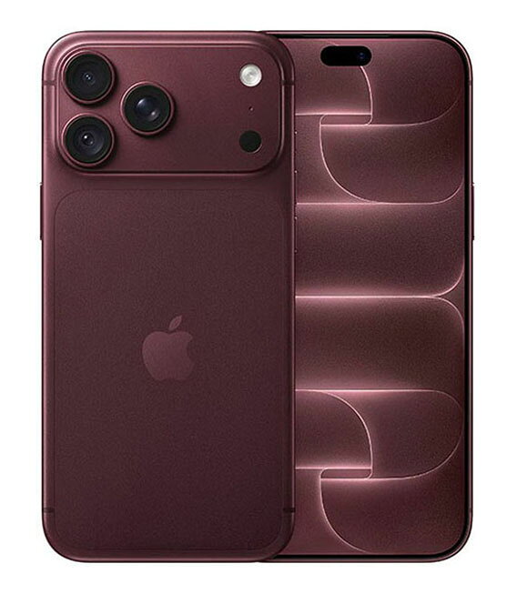 【中古】【安心保証】 iPhone18 Pro[256GB] SIMフリー バーガンディ