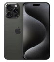 【中古】【安心保証】 iPhone15 Pro[128GB] au MTU73J ブラックチタニウム