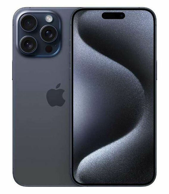 【中古】【安心保証】 iPhone15 Pro[256GB] SIMフリー ブルーチタニウム