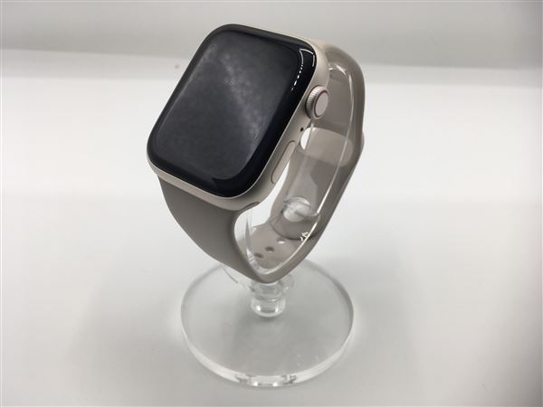 【中古】【安心保証】 Series9[45mm/セルラー]アルミ スターライト Apple Watch