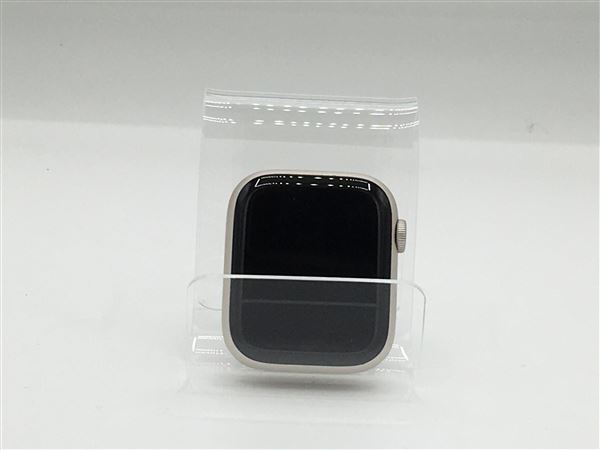 【中古】【安心保証】 バンド無 Series8[45mm/GPS]アルミ スターライト Apple Watch