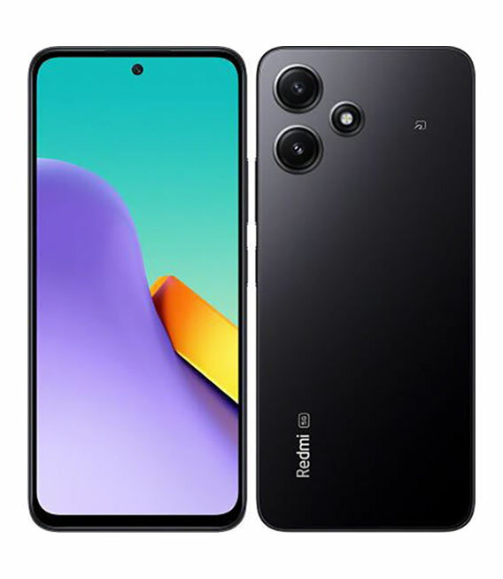 【中古】【安心保証】 Redmi 12 5G XIG03[128GB] UQモバイル ミッドナイトブラック