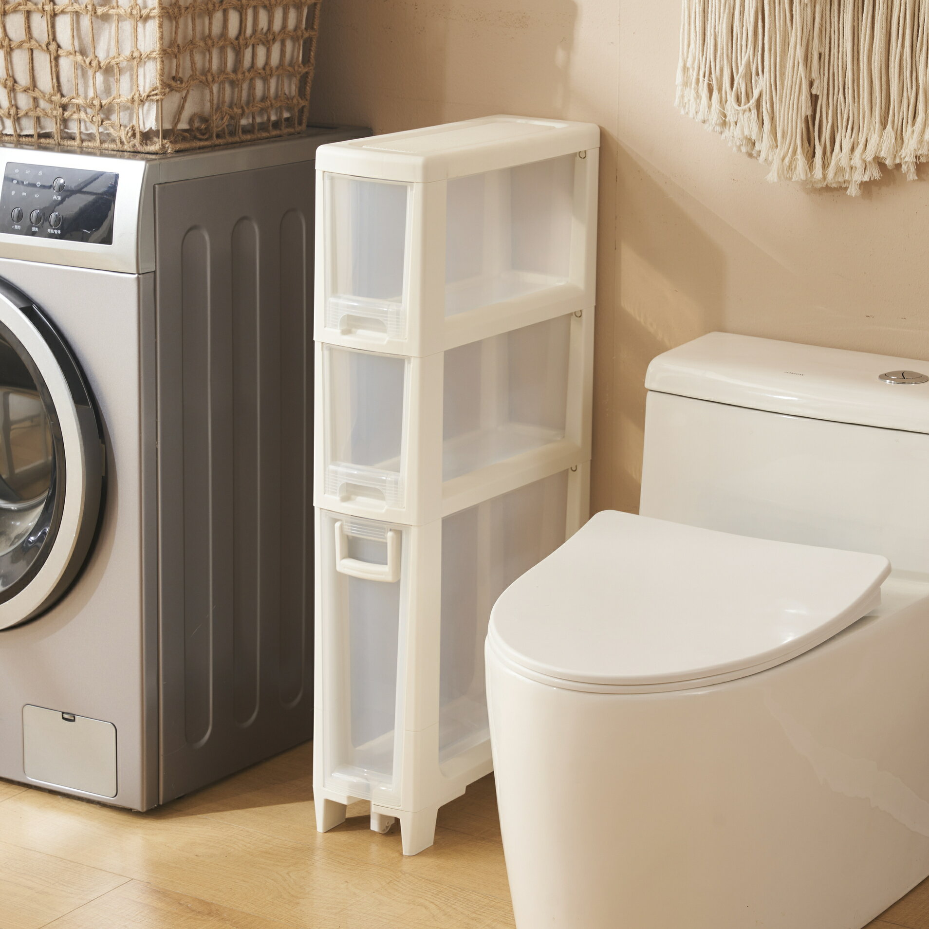 即納3段/5段隙間収納 幅16cm ロータイプ キッチン ラック キッチン隙間収納 スライド式 キャスター付き 可動棚 キッチン収納 すきま収納 隙間 収納 ストッカー キッチンラック キッチンワゴン 棚 スリム 冷蔵庫横 洗面所 脱衣所 引き出し