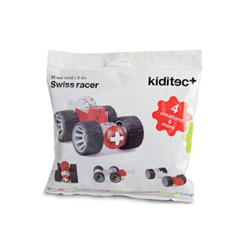 プログラミング的思考を育てる知育ブロック kiditec(キディテック) Swiss racer(スイスレーサー) プラモデル 車 ロボット 3歳 4歳 5歳 6歳 7歳 小学生 男の子 知育玩具 おもちゃ 誕生日 卒園祝い 入学祝い プレゼント ねじ 組み立て 夏休み 工作 低学年 変形 DIY