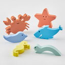 おしゃれな水遊びおもちゃ やわらか素材 MOES(ムース) Waterfun お風呂 プール 水遊び 壁にくっつく 魚 お風呂遊び バストイ 誕生日 プレゼント...