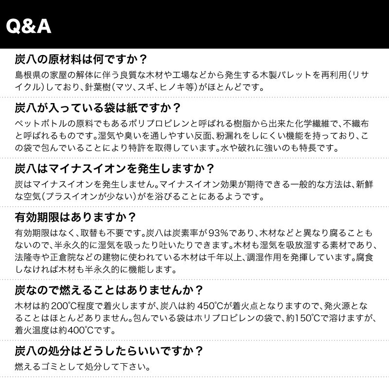楽天市場 業務用用品 半永久 調湿木炭の炭八 ジオマート Geomart