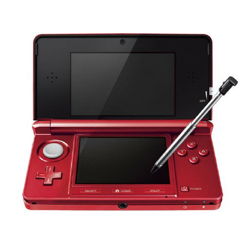 【中古・箱説あり・付属品あり・傷なし】ニンテンドー3DS フレアレッドニンテンドー3DS ゲーム機本体