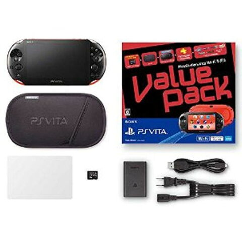 【中古・箱説なし・付属品なし・傷なし】PlayStation Vita Value Pack Wi−Fiモデル PCHJ−10022 ブルー／ブラック (付属品の付属は無し)PSVita ゲーム機本体