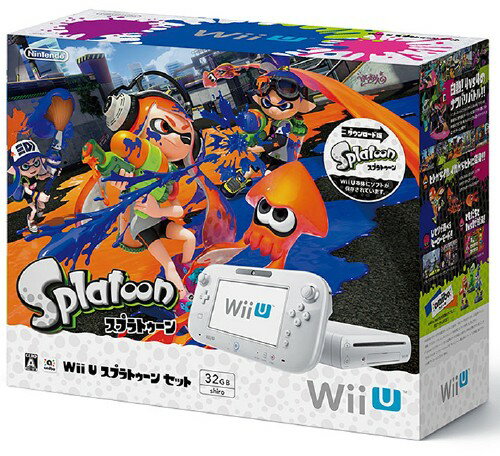 【中古 箱説なし 付属品なし 傷なし】Wii U スプラトゥーン セットWii U ゲーム機本体