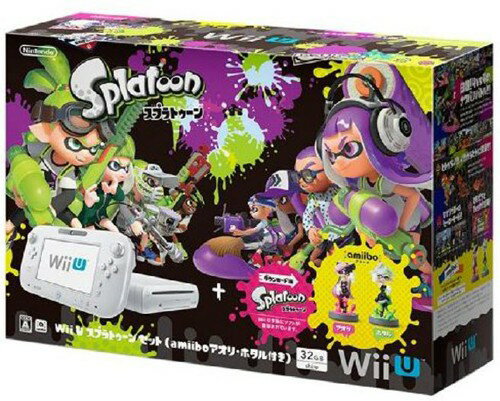 タイトル Wii　U　スプラトゥーン　セット（amiibo　アオリ・ホタル付き） &nbsp; ウィーユースプラトゥーンセットアミーボアオリホタルツキ ジャンル ゲームハード 機種 Wii U/Wii 発売日 2016/07/07発売 規格番号 WUP-S-WAHT JAN 4902370533743 Wii　Uプレミアムセット（シロ）と同じ本体・周辺機器に、4人対4人のチームに分かれて地面にインクを塗り合い、塗った面積の多いチームが勝利というルールのアクションシューティングゲーム『スプラトゥーン』（ダウンロード版）、さらにamiibo　アオリ・ホタルがセットになった商品です。 ※中古商品の場合、商品名に「初回」や「限定」・「○○付き」（例　Tシャツ付き）等の記載がございましても、特典等は原則付属しておりません。また、中古という特性上ダウンロードコード・プロダクトコードも保証の対象外です。コードが使用できない等の返品はお受けできません。ゲーム周辺機器の箱・取扱説明書及び、ゲーム機本体のプリインストールソフト、同梱されているダウンロードコードは初期化をしていますので、保証の対象外となっております。 尚、商品画像はイメージです。 ※2点以上お買い求めのお客様へ※ 当サイトの商品は、ゲオの店舗と共有しております。 商品保有数の関係上、異なる店舗から発送になる場合があり、お届けの荷物が複数にわかれたり、到着日時が異なる可能性がございます。（お荷物が複数になっても、送料・代引き手数料が重複する事はございません） 尚、複数にわけて発送した場合、お荷物にはその旨が記載されておりますので、お手数ですが、お荷物到着時にご確認いただけますよう、お願い申し上げます。 ※ご登録頂いた配送先住所内容の不備等により、弊社へ商品が返還された場合は自動的にキャンセル処理となりますので、配送先住所の登録の際には、お間違いのないよう、くれぐれもご注意お願い申し上げます。 ※商品の状態問合せに関しまして、弊社は複数の拠点で商品の管理を行っておりますので、お答えができません。 ※当サイトの在庫について 当サイトの商品は店舗と在庫共有をしており、注文の重複や、商品の事故等が原因により、ご注文頂いた後に、 キャンセルさせていただく場合がございます。 楽天ポイントの付与・買いまわり店舗数のカウント等につきましても、発送確定した商品のみの対象になりますので、キャンセルさせて頂いた商品につきましては、補償の対象外とさせていただきます。 ご了承の上ご注文下さい。