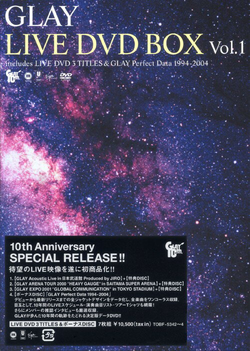 1．GLAY LIVE BOX ／GLAYDVD／映像その他音楽
