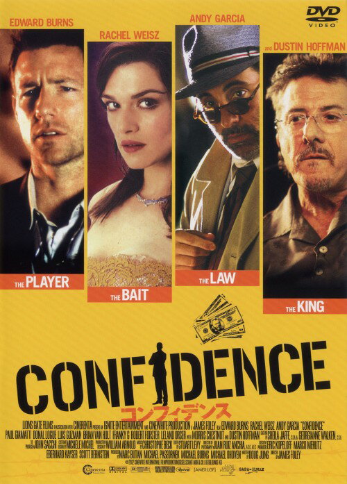 タイトル コンフィデンス 【DVD】 &nbsp; コンフィデンス アーティスト名 エドワード・バーンズ ジャンル 洋画サスペンスミステリー 発売日 2004/08/06発売 規格番号 DVF-79 JAN 4988103630798 天才詐欺師のジェイクは、 鮮やかな手口でワケありの大金を巻き上げた。しかし、 その金は暗黒街の大物として知られるキングの金だった…。街のキングの金に手を出してしまった詐欺師が一発逆転を狙う！「ニューオーリンズ・トライアル」で正義の弁護士を演じたダスティンが、正反対のマフィアのボスを怪演！ ※中古商品の場合、商品名に「初回」や「限定」・「○○付き」（例　Tシャツ付き）等の記載がございましても、特典等は原則付属しておりません。また、中古という特性上ダウンロードコード・プロダクトコードも保証の対象外です。コードが使用できない等の返品はお受けできません。ゲーム周辺機器の箱・取扱説明書及び、ゲーム機本体のプリインストールソフト、同梱されているダウンロードコードは初期化をしていますので、保証の対象外となっております。 尚、商品画像はイメージです。 ※2点以上お買い求めのお客様へ※ 当サイトの商品は、ゲオの店舗と共有しております。 商品保有数の関係上、異なる店舗から発送になる場合があり、お届けの荷物が複数にわかれたり、到着日時が異なる可能性がございます。（お荷物が複数になっても、送料が重複する事はございません） 尚、複数にわけて発送した場合、お荷物にはその旨が記載されておりますので、お手数ですが、お荷物到着時にご確認いただけますよう、お願い申し上げます。 ※ご登録頂いた配送先住所内容の不備等により、弊社へ商品が返還された場合は自動的にキャンセル処理となりますので、配送先住所の登録の際には、お間違いのないよう、くれぐれもご注意お願い申し上げます。 ※商品の状態問合せに関しまして、弊社は複数の拠点で商品の管理を行っておりますので、お答えができません。 ※当サイトの在庫について 当サイトの商品は店舗と在庫共有をしており、注文の重複や、商品の事故等が原因により、ご注文頂いた後に、 キャンセルさせていただく場合がございます。 楽天ポイントの付与・買いまわり店舗数のカウント等につきましても、発送確定した商品のみの対象になりますので、キャンセルさせて頂いた商品につきましては、補償の対象外とさせていただきます。 ご了承の上ご注文下さい。