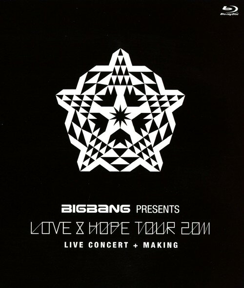タイトル BIGBANG／PRESENTS LOVE&HOPE TOUR 2011 【ブルーレイ】 &nbsp; ビッグバンプレゼンツラブアンドホープツアーニ アーティスト名 BIGBANG ジャンル 洋楽 発売日 2012/05/23発売 規格番号 UPXH-1009 JAN 4988005713117 1年4ヶ月振りに開催され、大阪、幕張、名古屋で10万人以上を動員した、ジャパンツアー「BIGBANG　Presents『Love＆Hope　Tour　2011』」本編からラストのアンコールまで120分を超える内容を完全収録！ ※中古商品の場合、商品名に「初回」や「限定」・「○○付き」（例　Tシャツ付き）等の記載がございましても、特典等は原則付属しておりません。また、中古という特性上ダウンロードコード・プロダクトコードも保証の対象外です。コードが使用できない等の返品はお受けできません。ゲーム周辺機器の箱・取扱説明書及び、ゲーム機本体のプリインストールソフト、同梱されているダウンロードコードは初期化をしていますので、保証の対象外となっております。 尚、商品画像はイメージです。 ※2点以上お買い求めのお客様へ※ 当サイトの商品は、ゲオの店舗と共有しております。 商品保有数の関係上、異なる店舗から発送になる場合があり、お届けの荷物が複数にわかれたり、到着日時が異なる可能性がございます。（お荷物が複数になっても、送料が重複する事はございません） 尚、複数にわけて発送した場合、お荷物にはその旨が記載されておりますので、お手数ですが、お荷物到着時にご確認いただけますよう、お願い申し上げます。 ※ご登録頂いた配送先住所内容の不備等により、弊社へ商品が返還された場合は自動的にキャンセル処理となりますので、配送先住所の登録の際には、お間違いのないよう、くれぐれもご注意お願い申し上げます。 ※商品の状態問合せに関しまして、弊社は複数の拠点で商品の管理を行っておりますので、お答えができません。 ※当サイトの在庫について 当サイトの商品は店舗と在庫共有をしており、注文の重複や、商品の事故等が原因により、ご注文頂いた後に、 キャンセルさせていただく場合がございます。 楽天ポイントの付与・買いまわり店舗数のカウント等につきましても、発送確定した商品のみの対象になりますので、キャンセルさせて頂いた商品につきましては、補償の対象外とさせていただきます。 ご了承の上ご注文下さい。