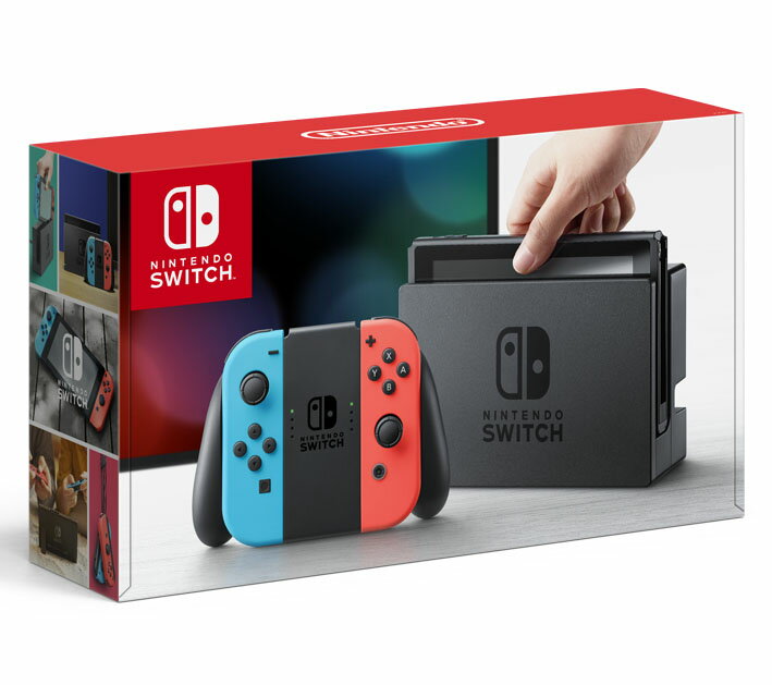 【中古 箱説あり 付属品あり 傷なし】Nintendo Switch Joy－Con(L) ネオンブルー／(R) ネオンレッドニンテンドーSwitch ゲーム機本体