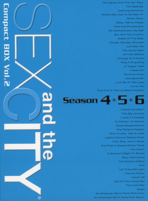 タイトル 初限）2．SEX and the CITY コンパクトBOX:4-6 【DVD】 &nbsp; セックスアンドザシティコンパクトシーズンフォーファイ アーティスト名 サラ・ジェシカ・パーカー ジャンル 洋画ラブロマンスラブコメディ 発売日 2005/06/24発売 規格番号 PPSJ-1003 JAN 4988113817134 N．Y．を舞台に、30代キャリアウーマンの恋愛やライフスタイルを描いたラブ・コメディ。出演はサラ・ジェシカ・パーカー、キム・キャトラルほか。 ※中古商品の場合、商品名に「初回」や「限定」・「○○付き」（例　Tシャツ付き）等の記載がございましても、特典等は原則付属しておりません。また、中古という特性上ダウンロードコード・プロダクトコードも保証の対象外です。コードが使用できない等の返品はお受けできません。ゲーム周辺機器の箱・取扱説明書及び、ゲーム機本体のプリインストールソフト、同梱されているダウンロードコードは初期化をしていますので、保証の対象外となっております。 尚、商品画像はイメージです。 ※2点以上お買い求めのお客様へ※ 当サイトの商品は、ゲオの店舗と共有しております。 商品保有数の関係上、異なる店舗から発送になる場合があり、お届けの荷物が複数にわかれたり、到着日時が異なる可能性がございます。（お荷物が複数になっても、送料が重複する事はございません） 尚、複数にわけて発送した場合、お荷物にはその旨が記載されておりますので、お手数ですが、お荷物到着時にご確認いただけますよう、お願い申し上げます。 ※ご登録頂いた配送先住所内容の不備等により、弊社へ商品が返還された場合は自動的にキャンセル処理となりますので、配送先住所の登録の際には、お間違いのないよう、くれぐれもご注意お願い申し上げます。 ※商品の状態問合せに関しまして、弊社は複数の拠点で商品の管理を行っておりますので、お答えができません。 ※当サイトの在庫について 当サイトの商品は店舗と在庫共有をしており、注文の重複や、商品の事故等が原因により、ご注文頂いた後に、 キャンセルさせていただく場合がございます。 楽天ポイントの付与・買いまわり店舗数のカウント等につきましても、発送確定した商品のみの対象になりますので、キャンセルさせて頂いた商品につきましては、補償の対象外とさせていただきます。 ご了承の上ご注文下さい。