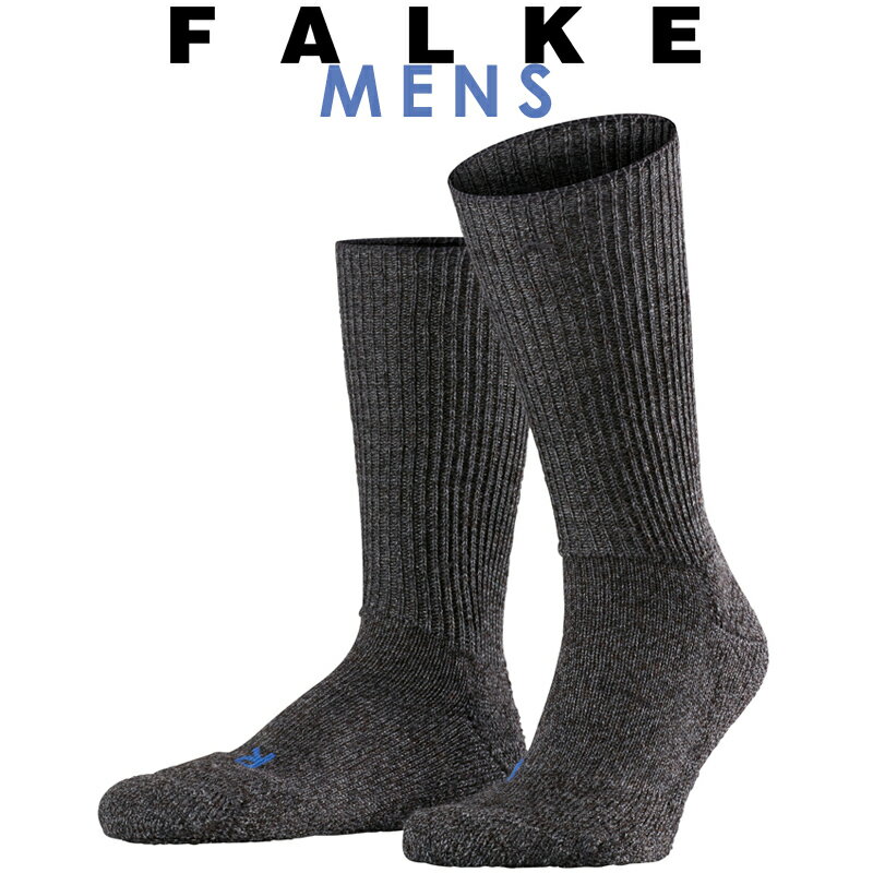 ファルケ メンズ 正規取扱店 FALKE ファルケ WALKIE ウォーキー メンズ ソックス 靴下 厚手 ウール あたたか 暖かい 冷えとり靴下 ウォームビズ #16480 チャコール キャンプ アウトドア おうち時間