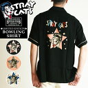 【セール/30%OFF】【公式】 STRAY CATS×STYLE EYES ストレイキャッツ スタイルアイズ 40周年 限定コラボ ボーリングシャツ メンズ ...
