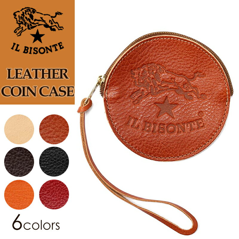 国内正規取扱店【即日発送】(イルビゾンテ 財布) IL BISONTE ビッグロゴ ラウンド型コインケース ストラップ付 小銭入れ 54172304141 送料無料(ゆうパケット)メンズ レディース ユニセックス プレゼント ギフト 売れ筋 イルビゾンテ認定 正規品 春財布【gs0】