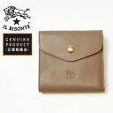 国内正規取扱店 イルビゾンテ IL BISONTE レザー 二つ折り財布 ダブルフラップ コンパクトウォレット 411304 コインケース 小銭入れ イルビゾン...