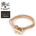 国内正規取扱店 【即日発送】(イルビゾンテ ブレスレット) IL BISONTE ぐるぐる巻きレザーブレスレット 3連ブレスレット アクセサリー 送料無料(ゆう...