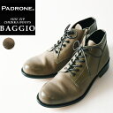 パドローネ 【サイズ交換初回片道送料無料】パドローネ PADRONE パドロネ BAGGIO バッジオ ASH GREY アッシュグレイ サイドジップ チャッカブーツ メンズ 革靴 ブーツ 日本製 SIDE ZIP PU7358-1205-13D