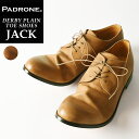 パドローネ 【サイズ交換初回片道送料無料】パドローネ PADRONE パドロネ JACK ジャック BEIGE ベージュ ダービープレーントゥシューズ メンズ 革靴 短靴 日本製 PU7358-2001-11C