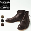 【サイズ交換初回片道送料無料】パドローネ PADRONE パドロネ レースアップ バックジップ ブーツ ANTONIO(アントニオ)BACK ZIP PU805...