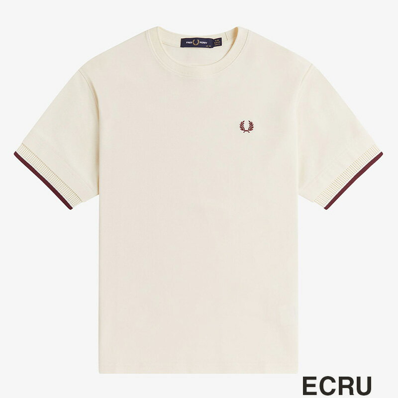 樂天商城 - 2026春夏新作 FRED PERRY フレッドペリー レディース Mesh Cuff Pique T-Shirt メッシュ カフ ピケ Tシャツ G2167【os】