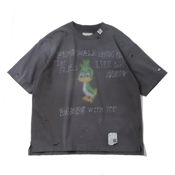 Rakuten - 【Maison MIHARA YASUHIRO/メゾン ミハラヤスヒロ】LEON Printed Distressed T-shirt ディストーテッド ロゴ Tシャツ・J14TS752