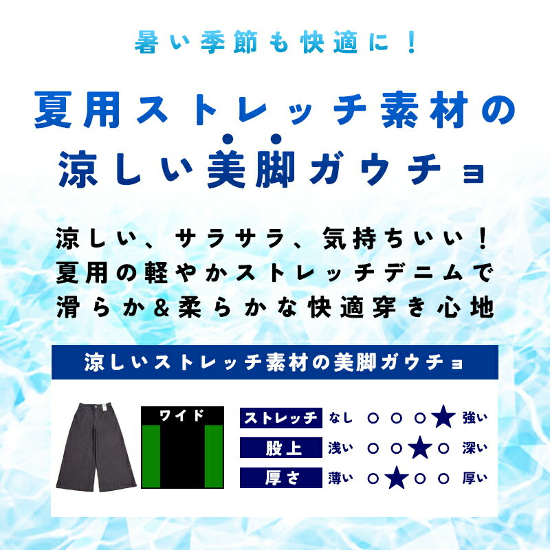 2026春夏新作 シーセブンティーン C17 クール サマー ガウチョパンツ デニムパンツ...
