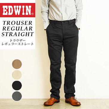 【SALE／10%OFF】 定番 EDWIN エドウィン 大人のふだん着 ノータック アジャスター ストレッチトラウザー レギュラーストレート パンツ メンズ チノパン スラックス ズボン カラーパンツ K10503【gs0】