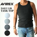 【ポイント10倍・送料無料】AVIREX アビレックス 無地 タンクトップ 6143507(6183140)アヴィレックス タンク デイリー メンズ カットソー インナー 肌着 タイト フィット ジムウェア トレーニング おしゃれ 無地 ブランド