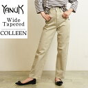 【SALE／10 OFF】ヤヌーク YANUK コリーン COLLEEN ワイド テーパード デニムパンツ レディース ジーンズ バルーンパンツ エクリュ ホワイト 57103225【gs0】